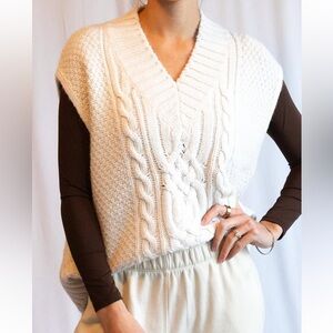 Oversized Sweater Vest